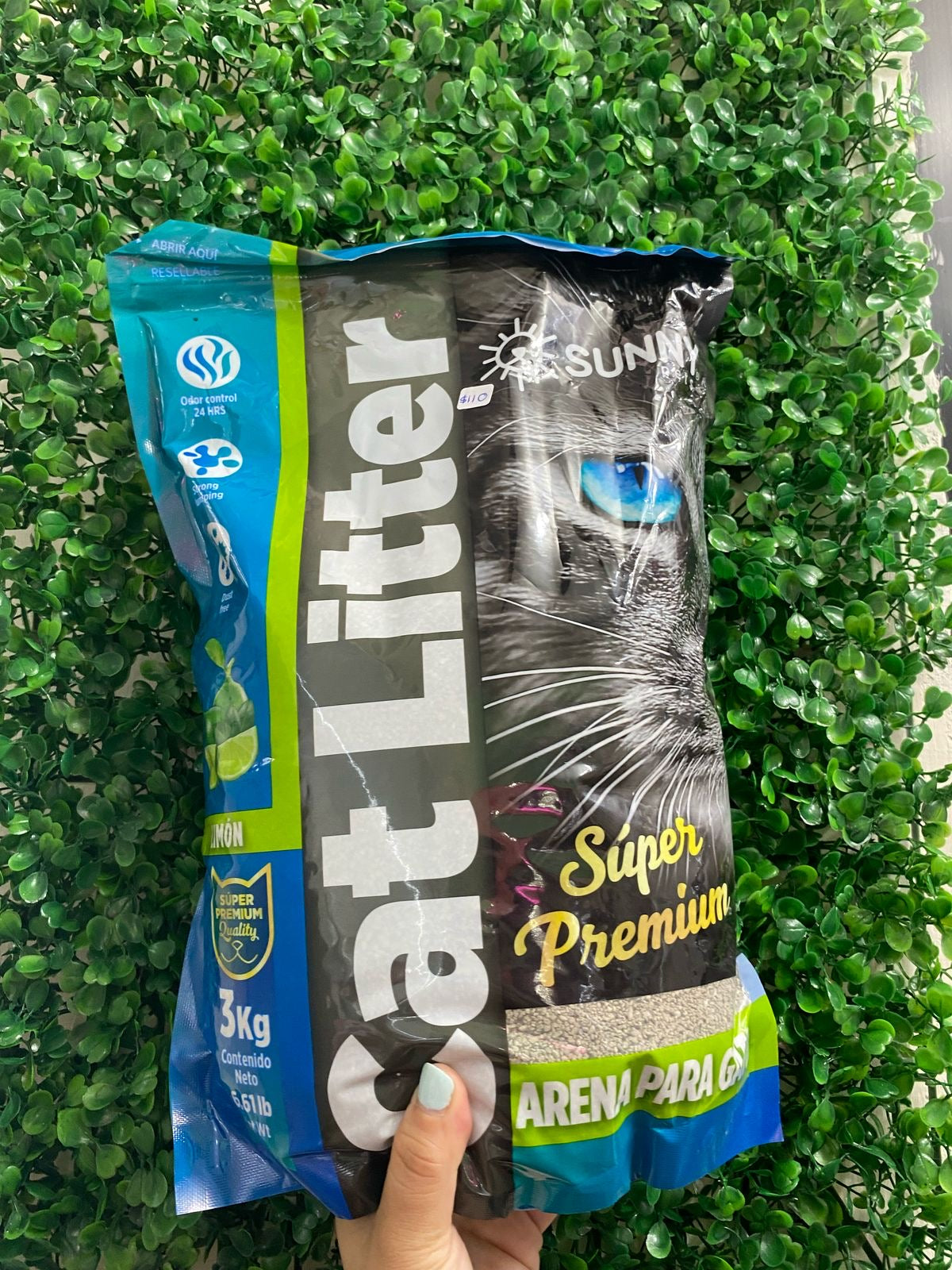 Arena para gato aroma limón 3kg
