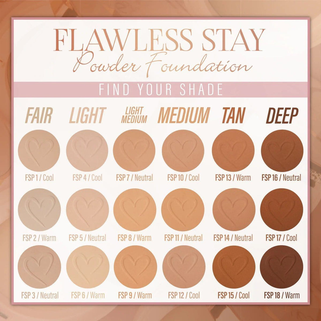 FLAWLESS STAY - BASE EN POLVO - POWDER FOUNDATION BEAUTY CREATIONS