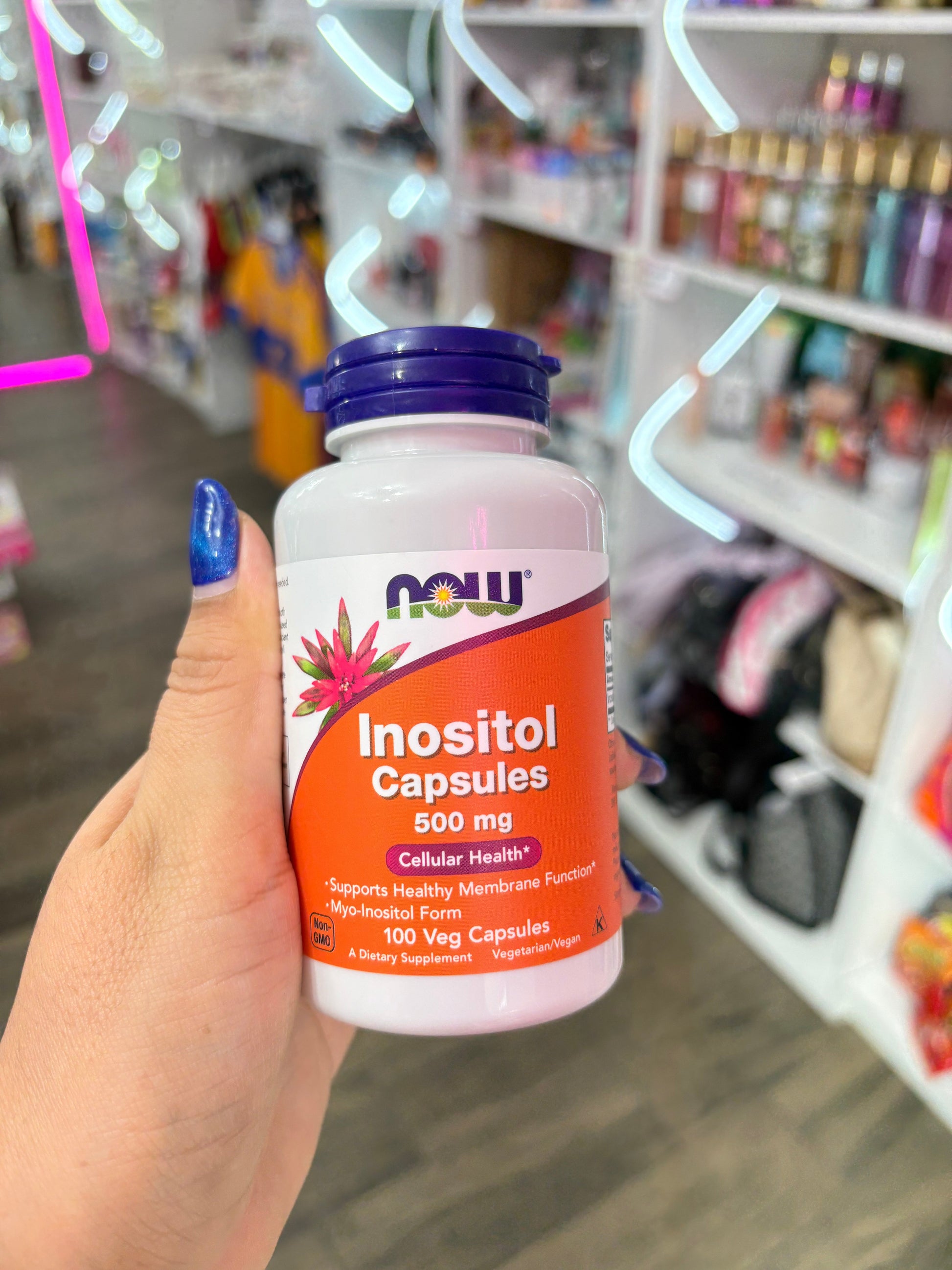 Inositol en cápsulas, 500 mg, 100 cápsulas vegetales