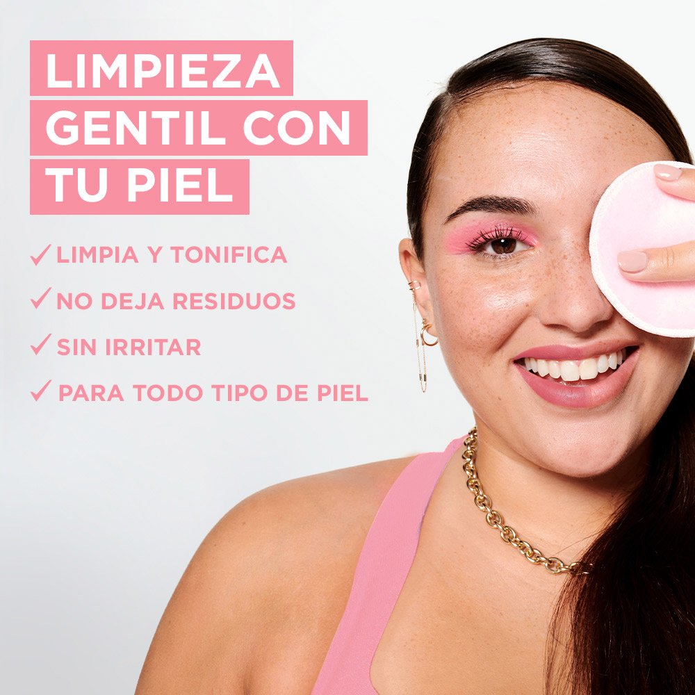 Agua Micelar con Agua de Rosas Todo en 1