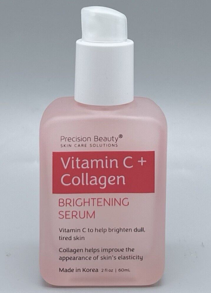Precision Beauty Vitamin C + Collagen Brightening Serum 2 fl oz Made In Korea