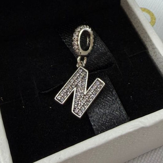 CHP203 Charm colgante letra del alfabeto.