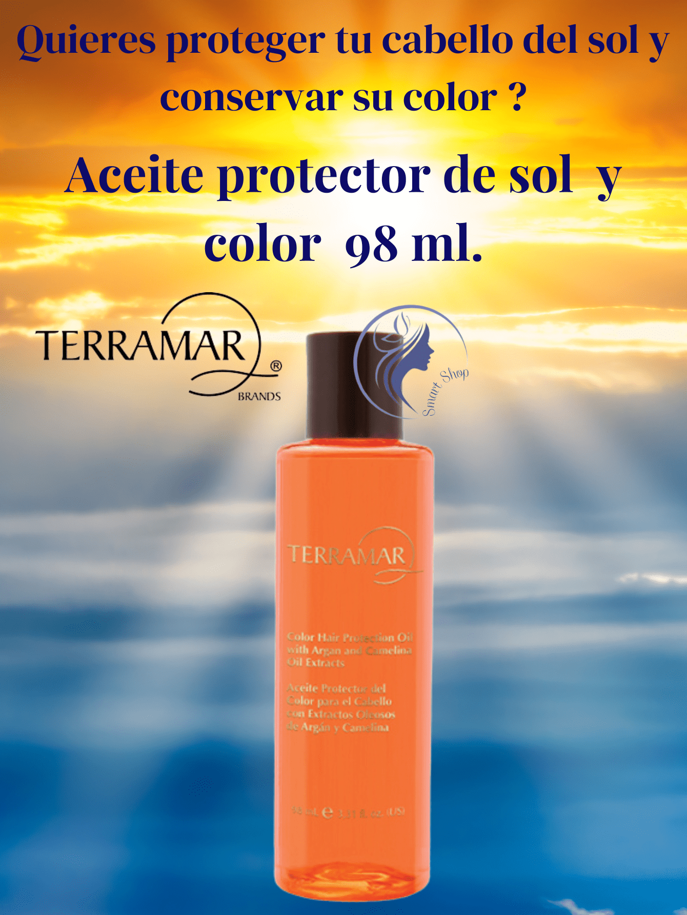 Aceite Protector del Color para el Cabello a con Extractos de argan y canelo a 98ml