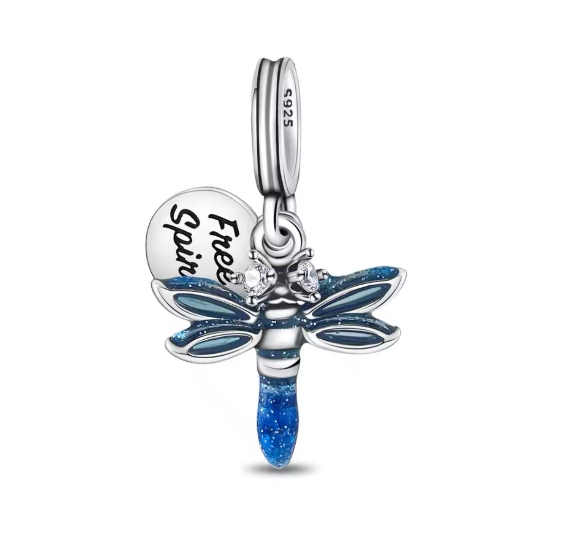 CHP207 Charm Colgante Doble Libélula.