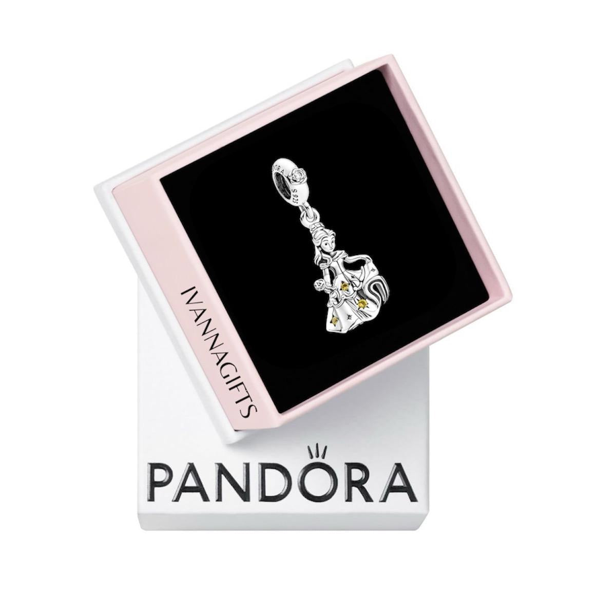 *CHP016 - Charm colgante Bella bailarina de la Bella y la Bestia de Disney.