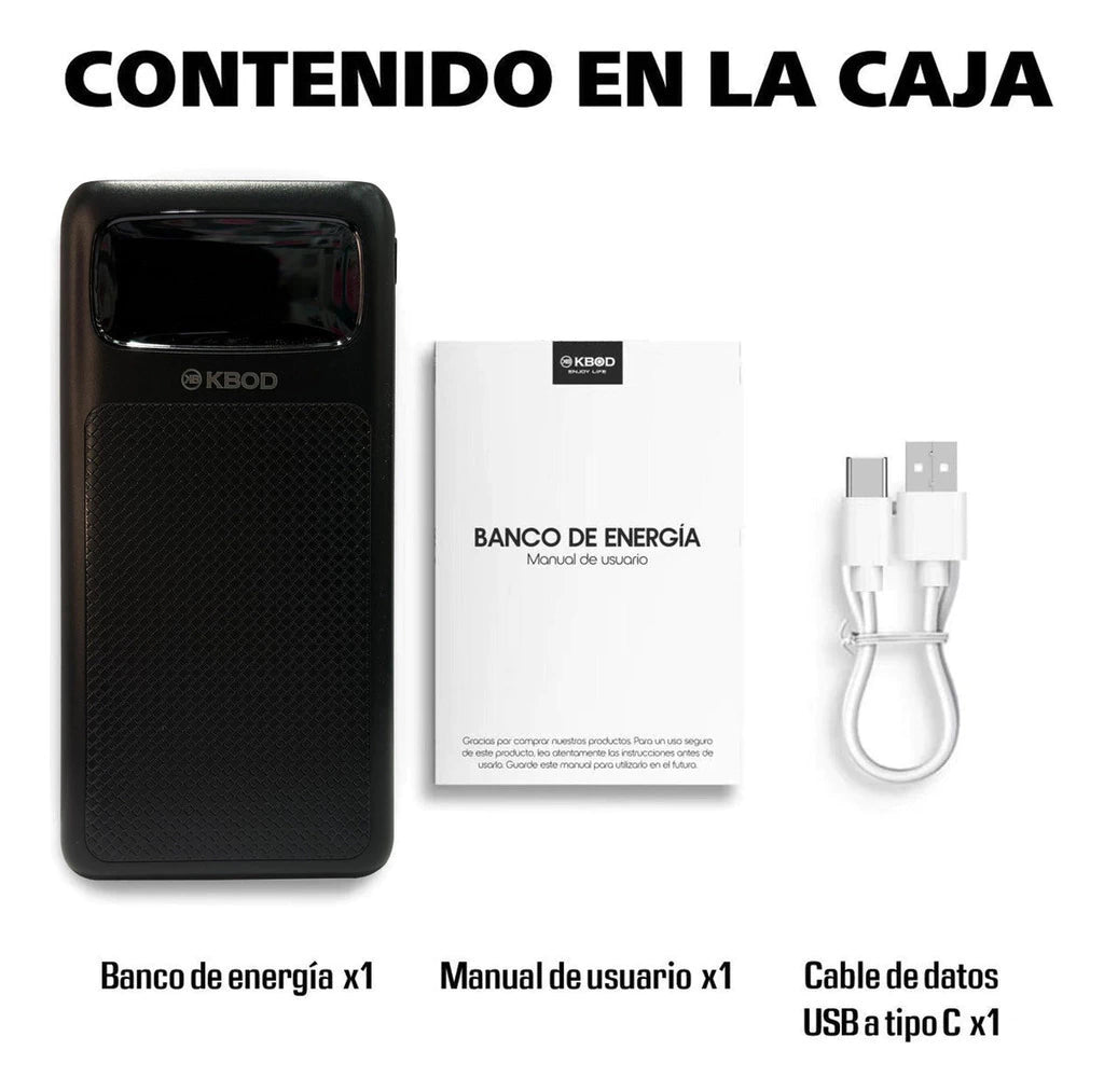 Batería Externa Portátil Power Bank 10.000mah Kbod Pw07 2usb