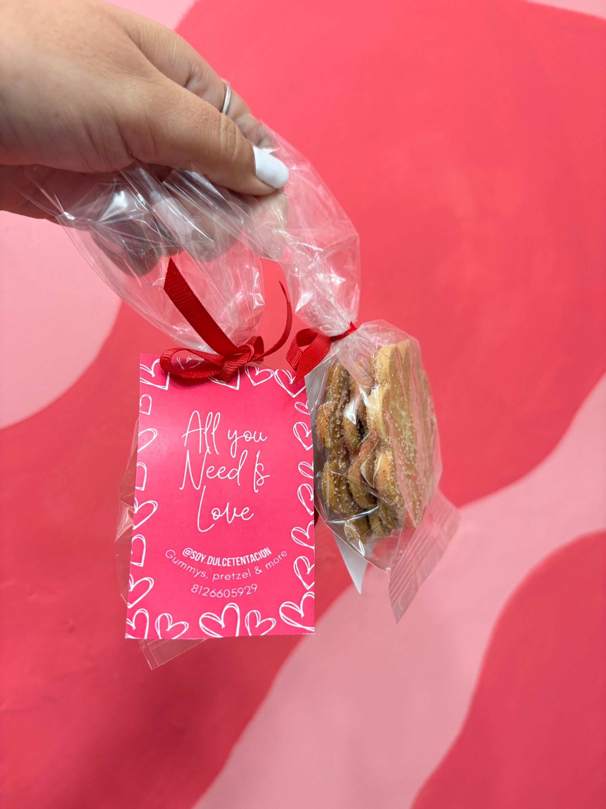 Hojarascas Valentine’s Day con 4 piezas