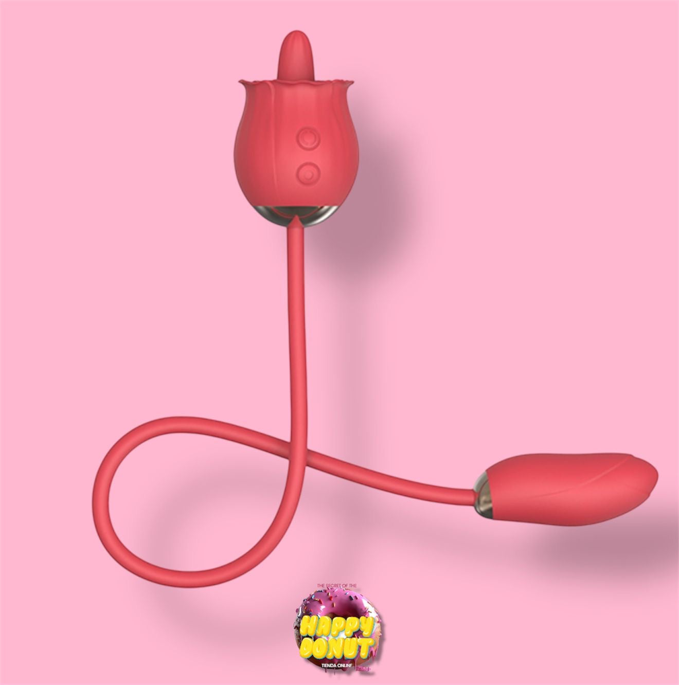 25065 Estimulador de Clitoris con vibrador en forma de flor.