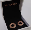 Mb-53 Aretes dupe PANDORA plata 925 Incluye caja