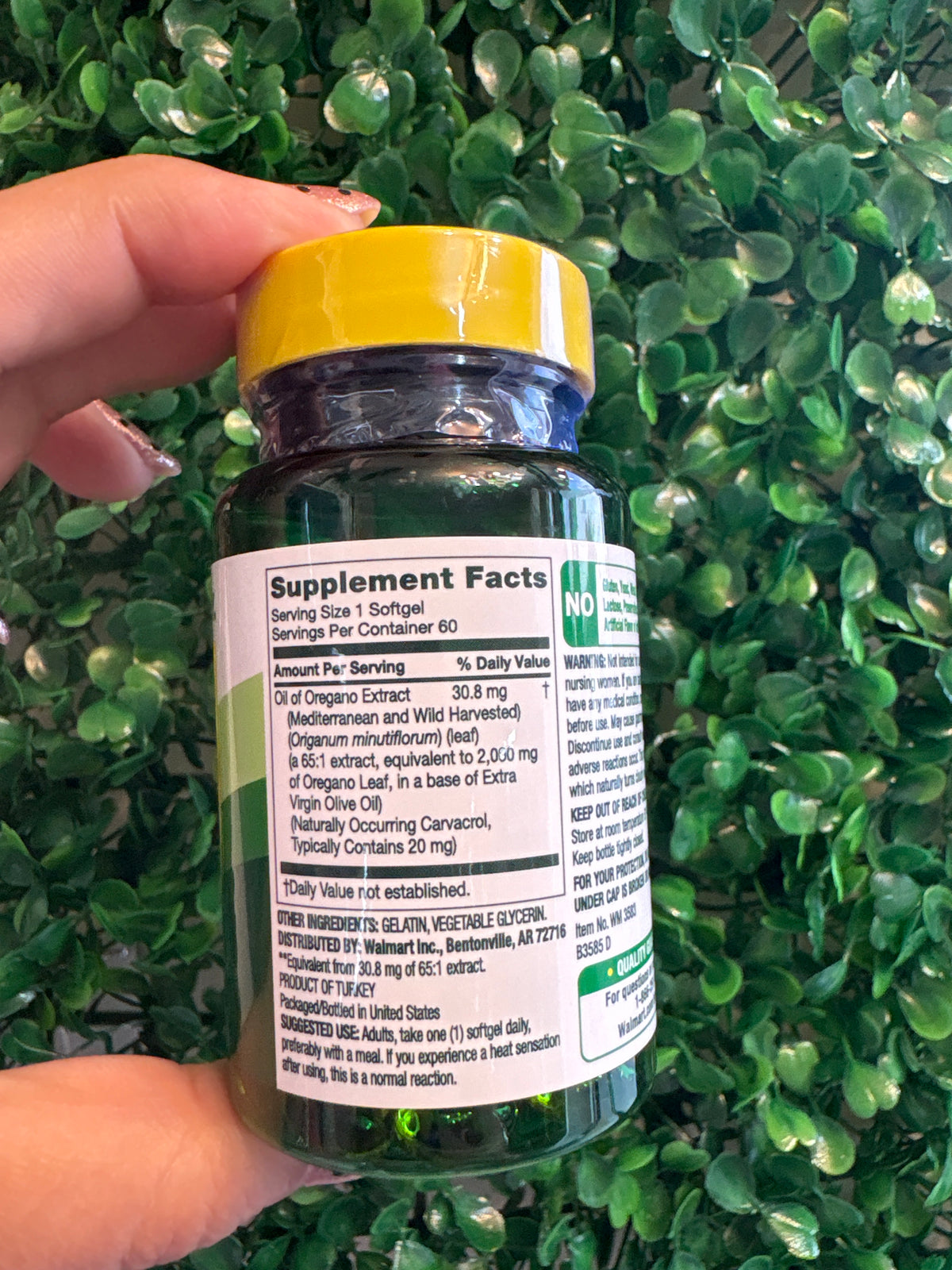 1664 Spring Valley Oil Of Oregano Extract 2,000mg 60 softgels