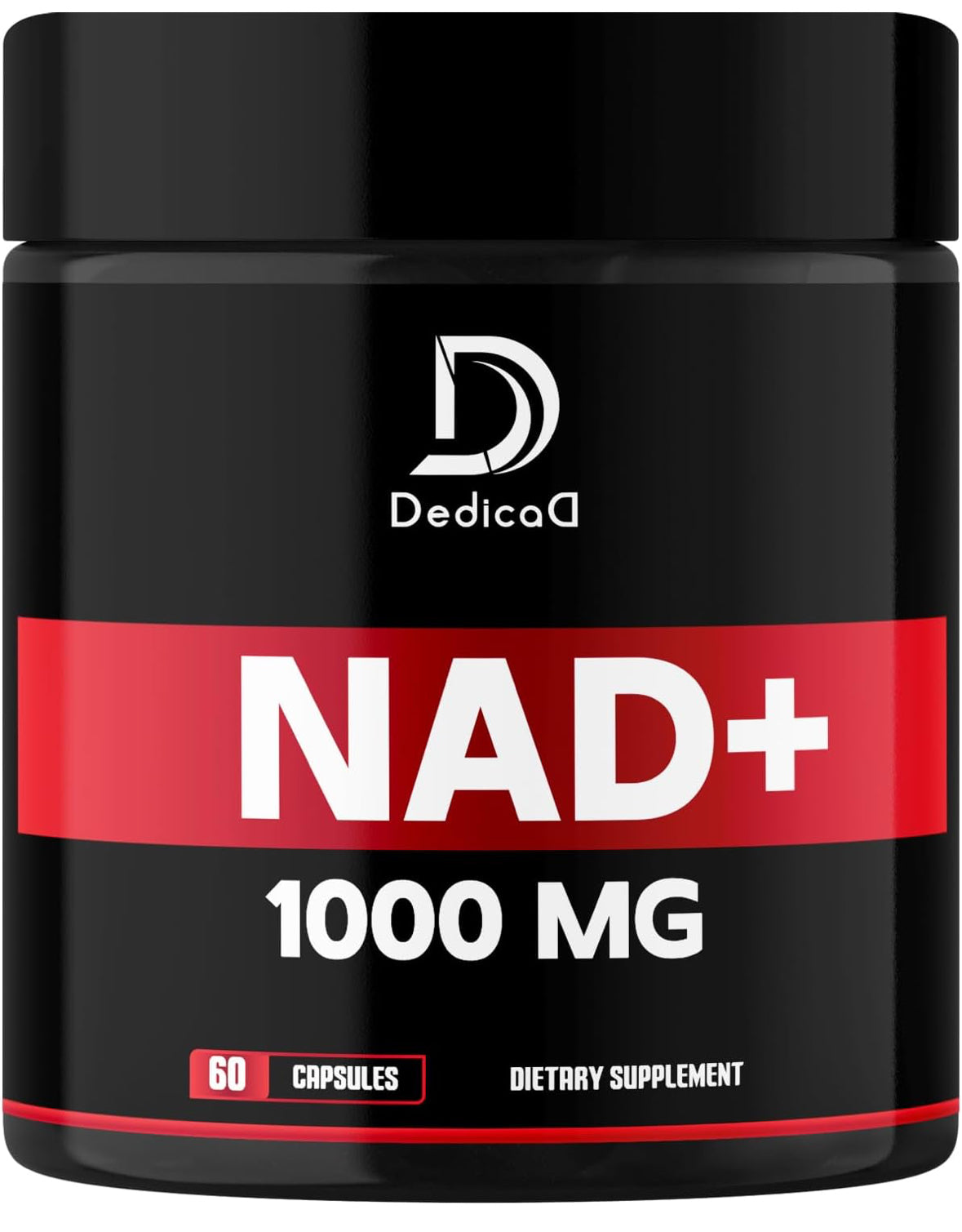 Suplemento NAD+ 1000 mg - Suplemento NAD puro - Reparación de energía y ADN, defensa del envejecimiento, función cerebral - 60 cápsulas