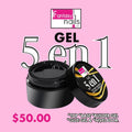 21136 Gel 5 en 1 *Top Coat *Glue gel *Builder Gel *Smear Magic Mirror Powder Fantasy Nails
