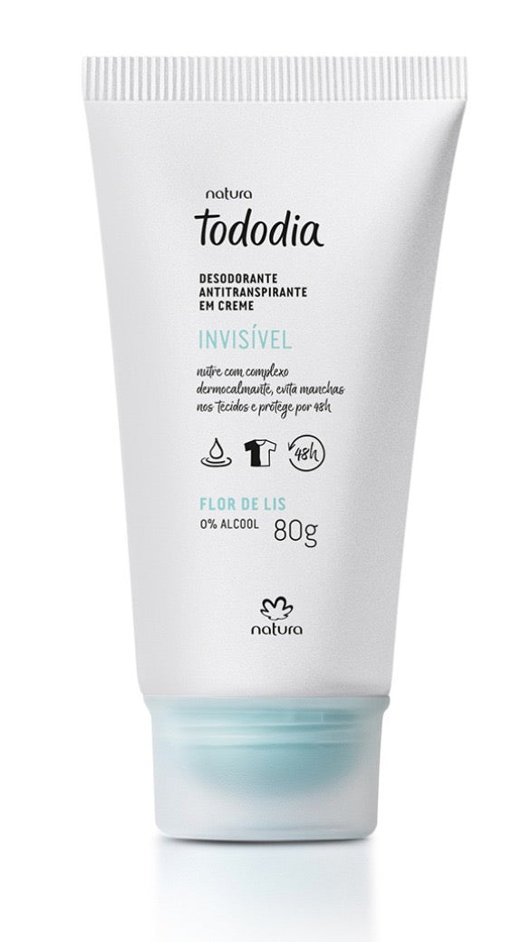 Desodorante invisible antitranspirante en crema - 80 g - Tododia