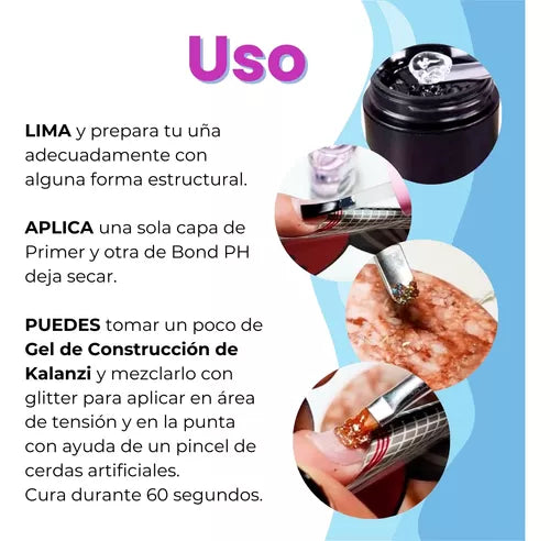21018 GEL DE CONSTRUCCIÓN KALANZI 3 en 1 CLEAR