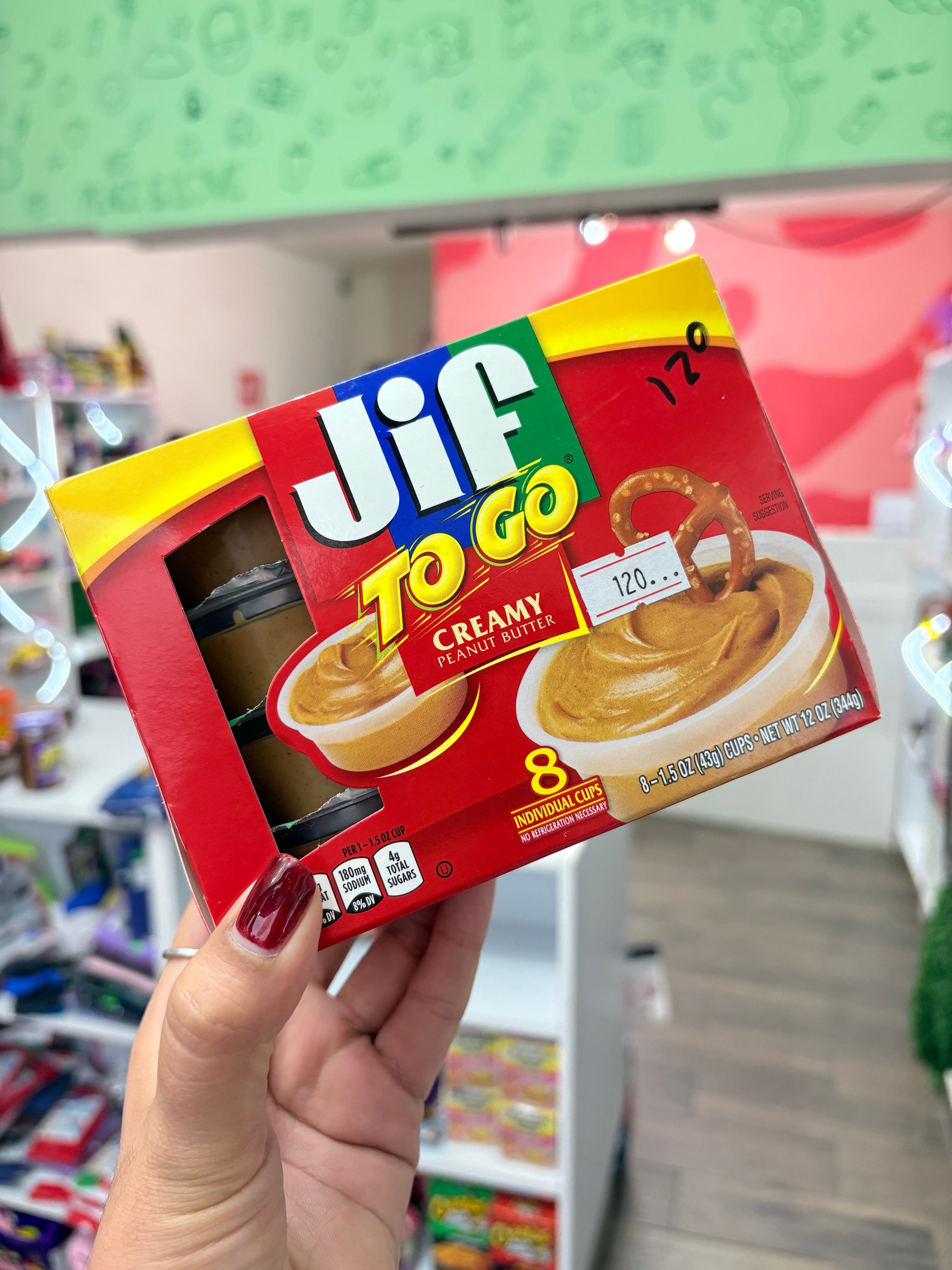 Crema cacahuate Jif To Go 8pz