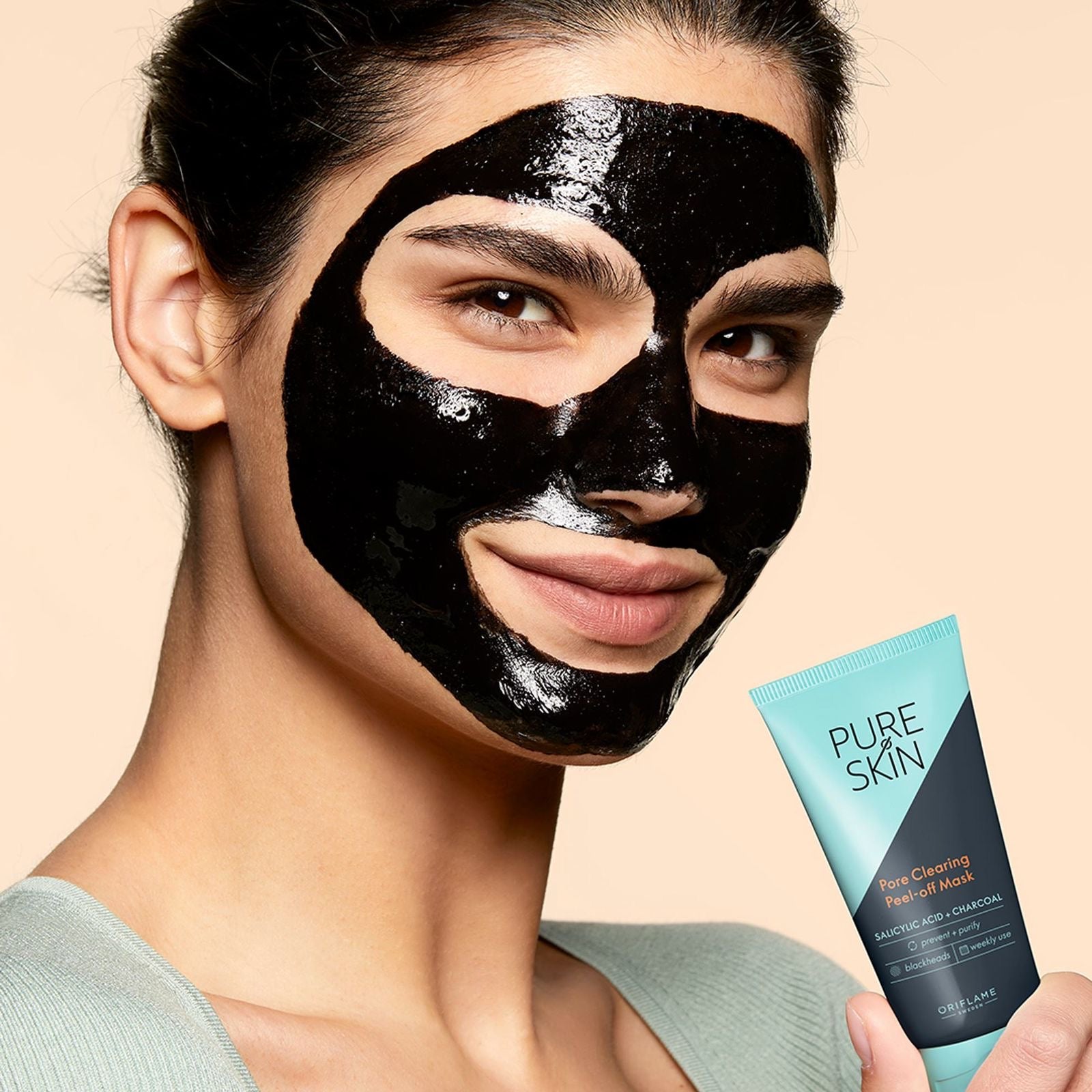 Mascarilla de Carbón Peel-Off Pure Skin MASCARILLA DE CARBÓN