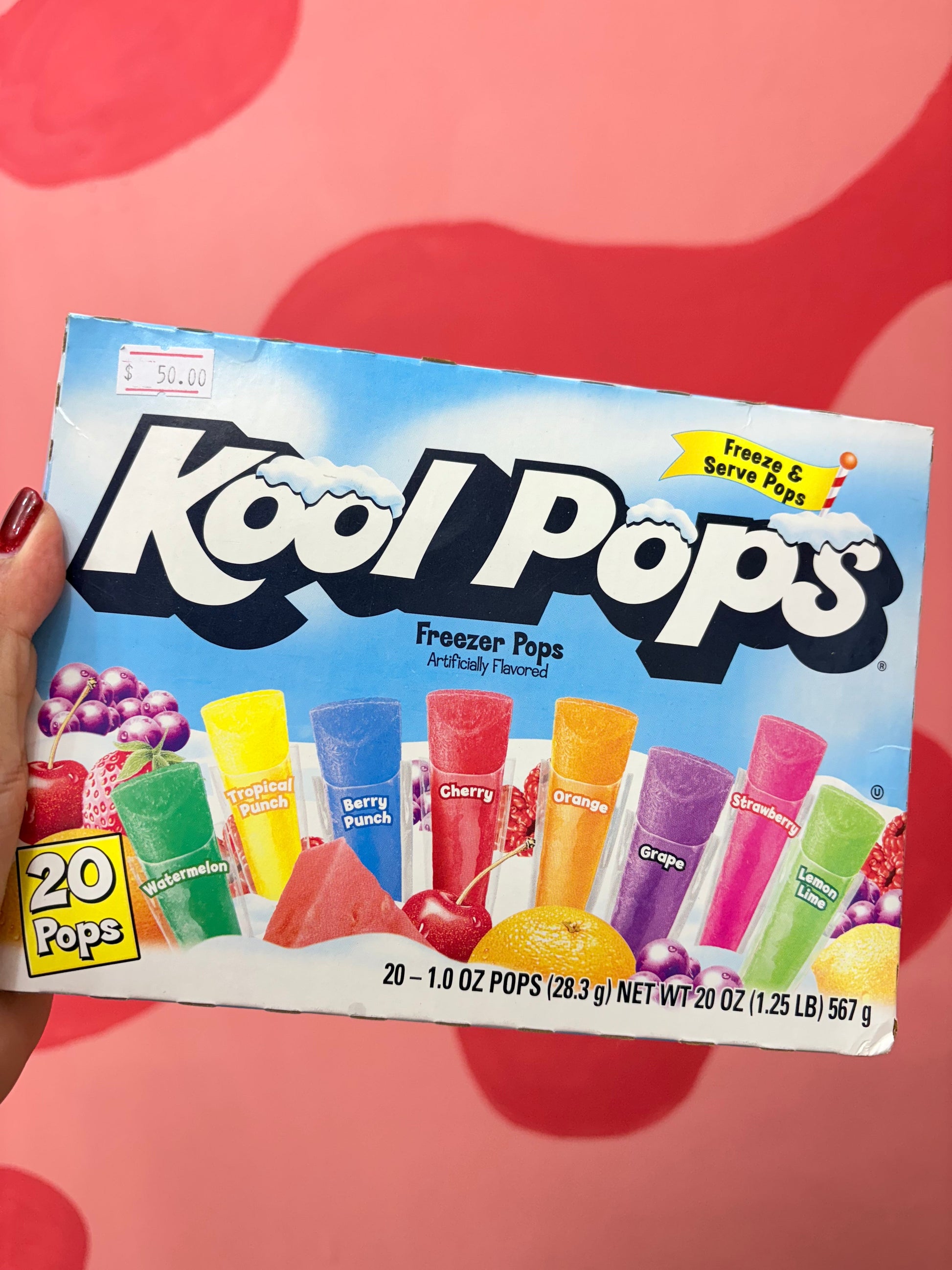 kool pops caja c/20pz