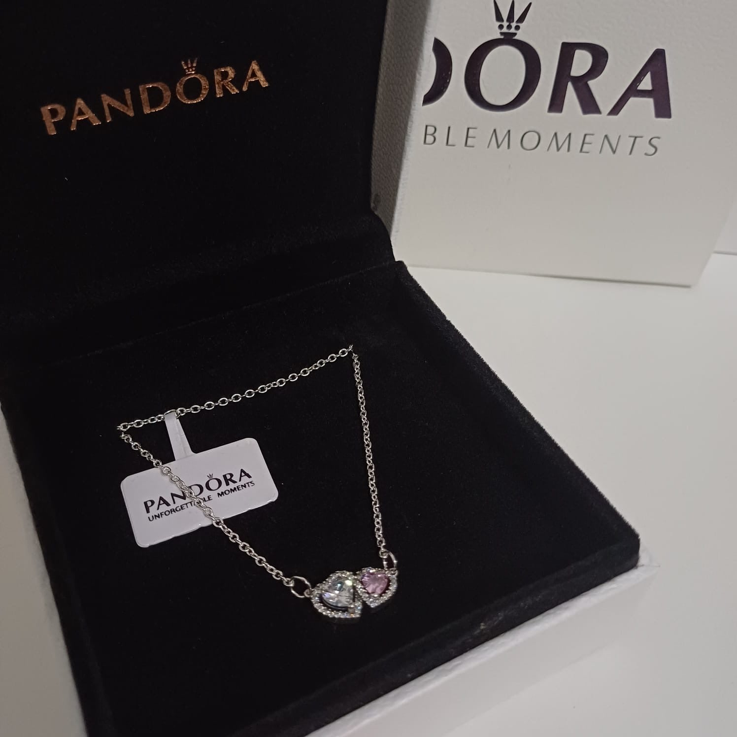 Mb-21 Collar dupe PANDORA plata 925 Incluye caja y paño de limpieza