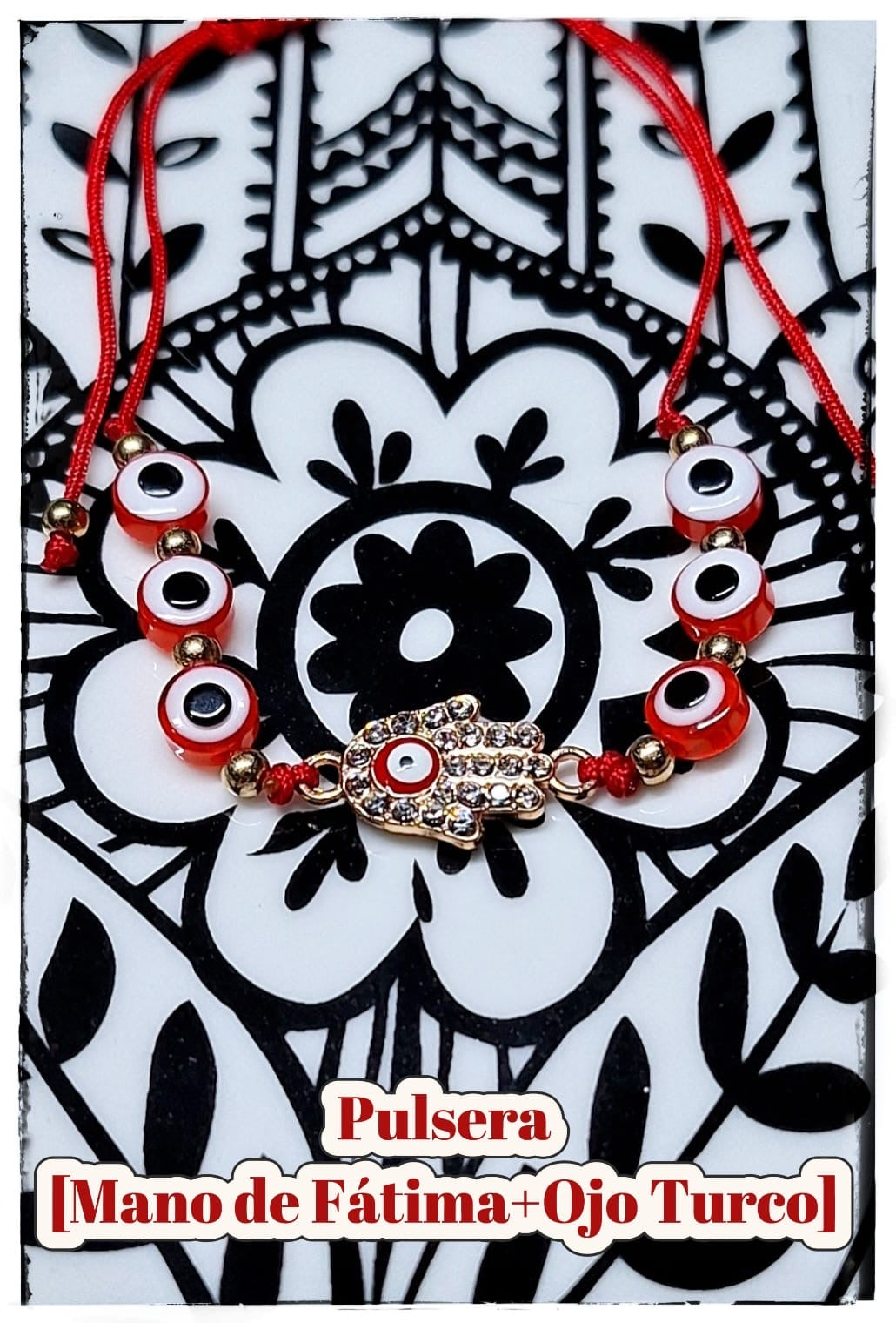 Pulsera Mano de Fátima + Ojo Turco