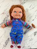 Muñeco Chucky 35cm Enojado con 🔨 Cuerpo de Felpa Incluye Caja