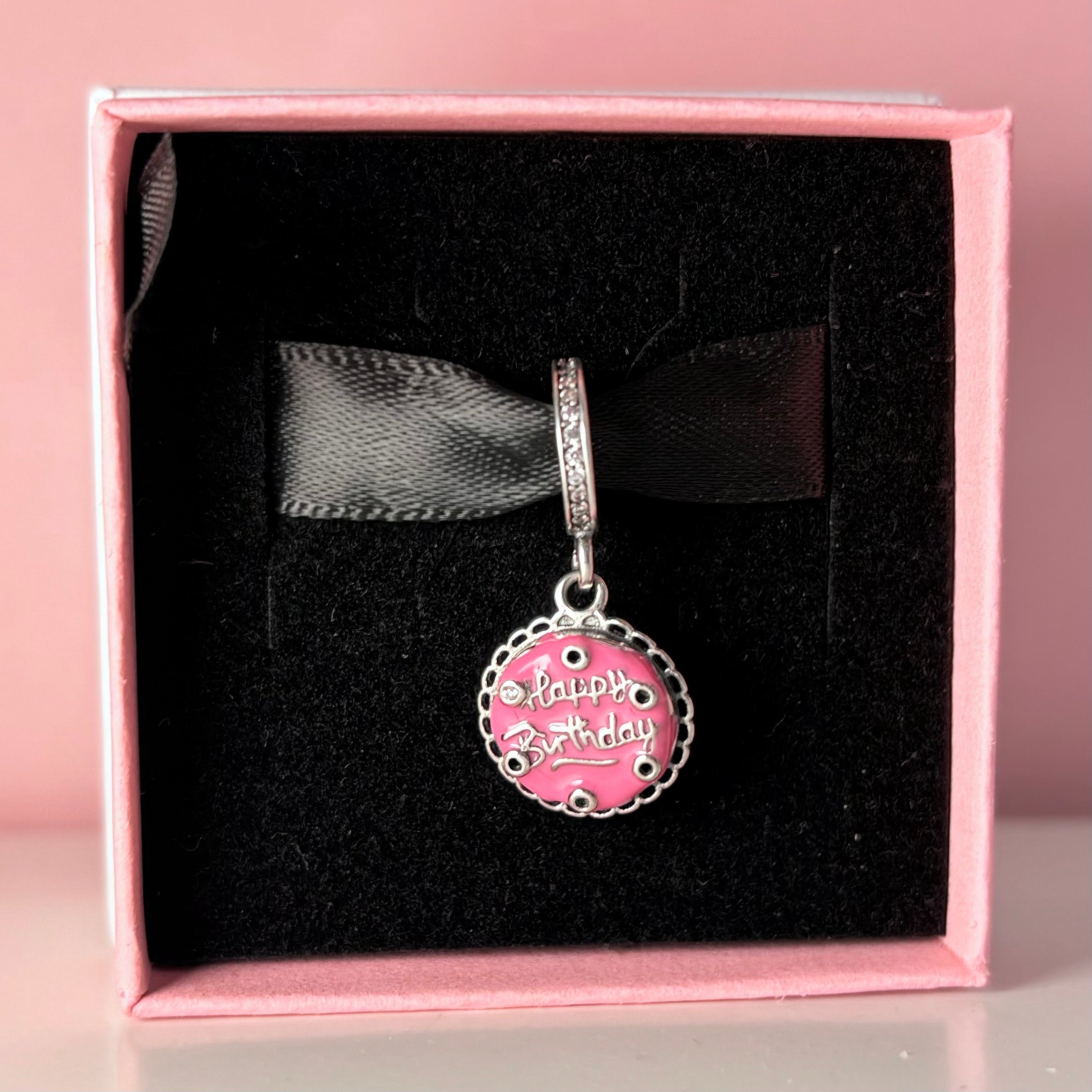 CHP227 Charm colgante tarta de cumpleaños. 🎂