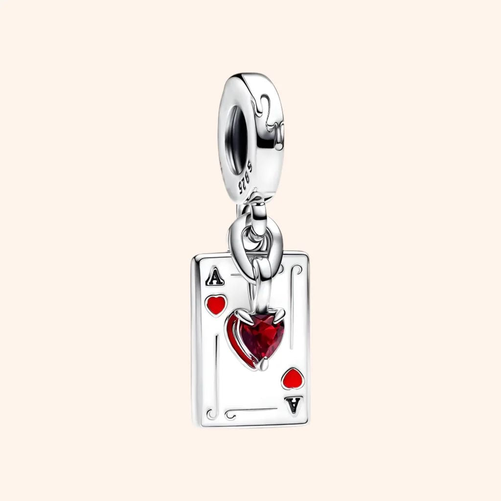 CHP174 Charm colgante doble Reyna de corazones