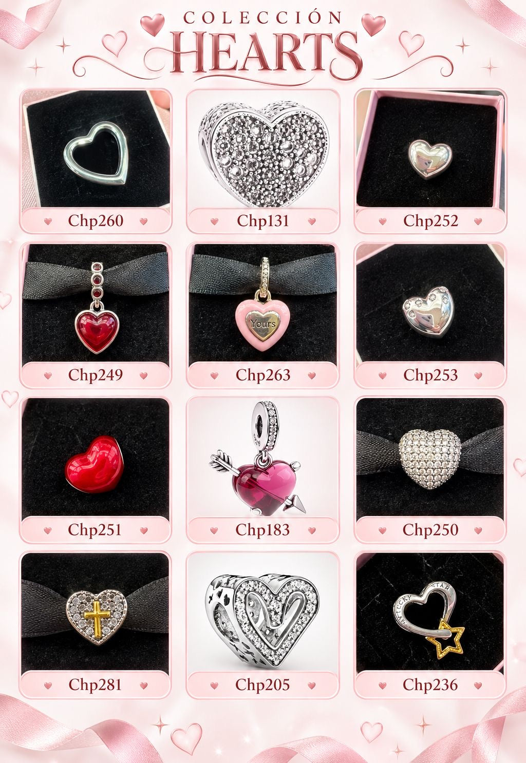 Charm Colección corazón.