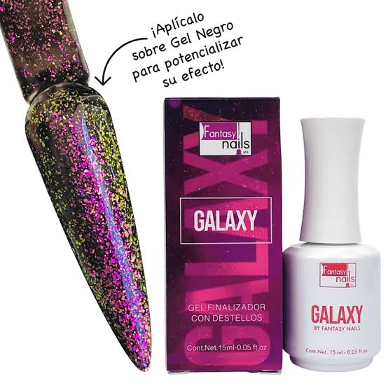 21029 GALAXY GEL FINALIZADOR CON DESTELLOS FANTASY NAILS TOP COAT