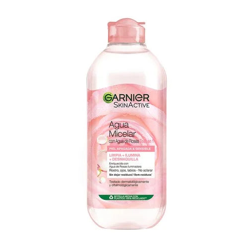 Agua Micelar con Agua de Rosas Todo en 1