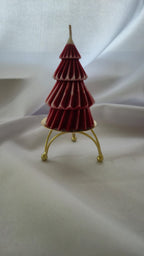 Porta vela dorado alto