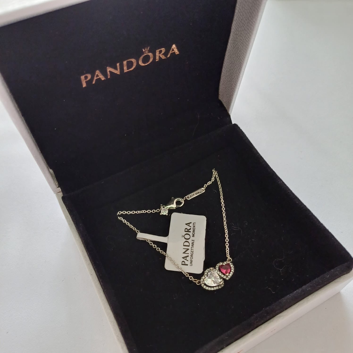 9024 Collar estilo Pandora  Incluye caja y paño de limpieza