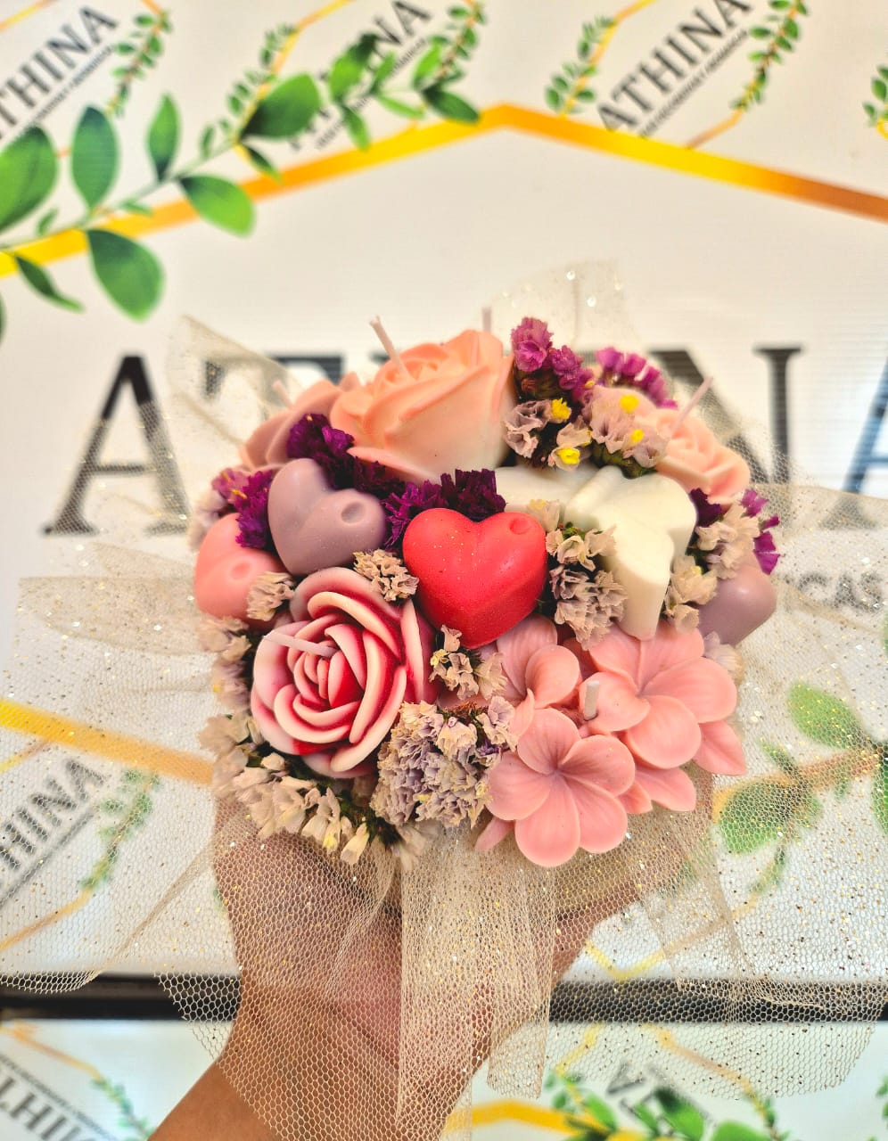 Bouquet aromatico de wax melts y velas. Aroma sorpresa