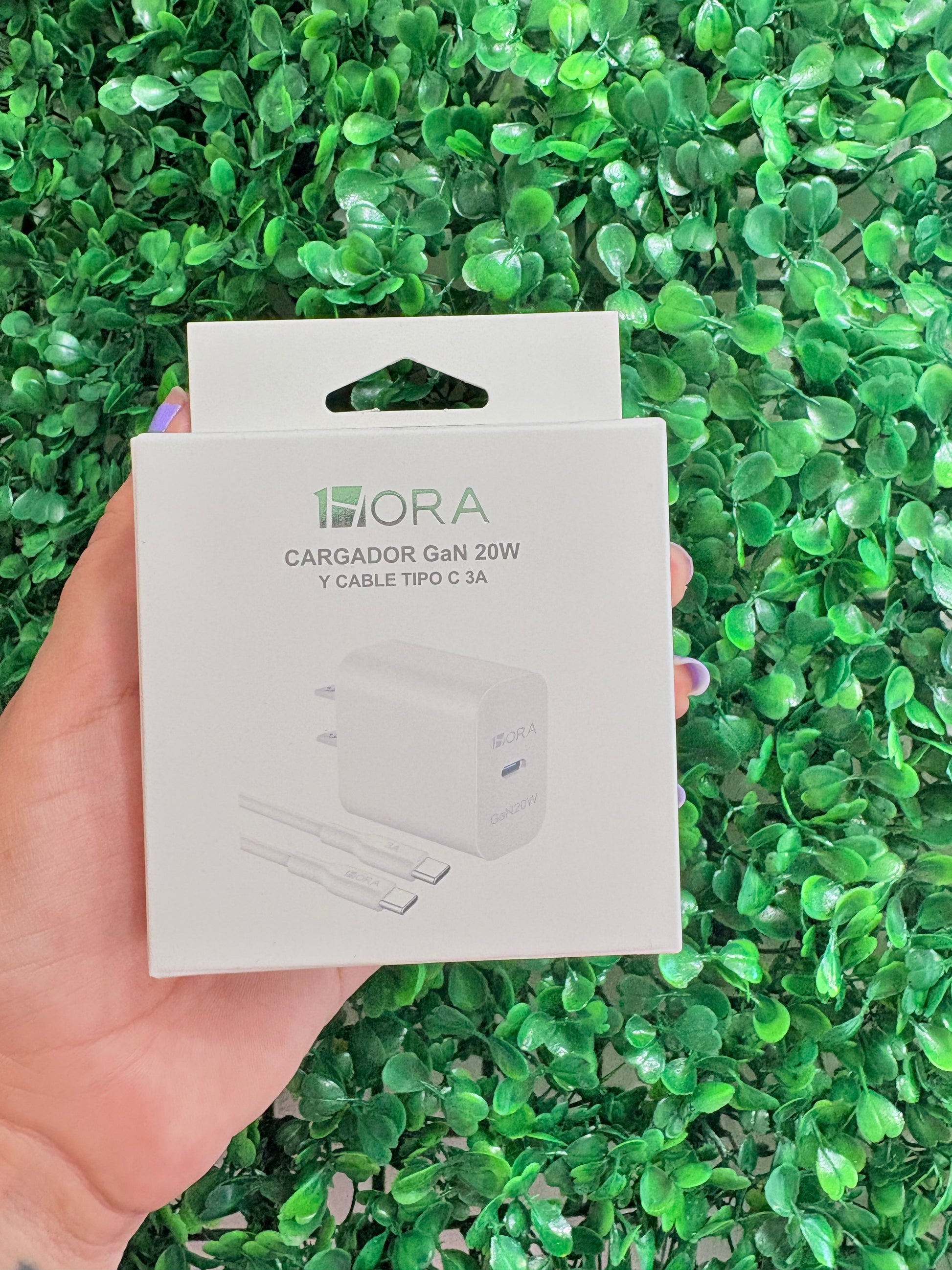 Combo cargador 20w Tipo C - Carga rápida 1Hora
