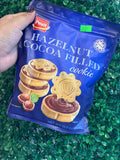 Galletas rellenas de cacao y avellana Poult. 304g