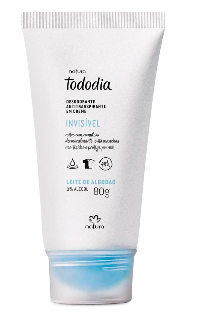 Desodorante invisible antitranspirante en crema - 80 g - Tododia