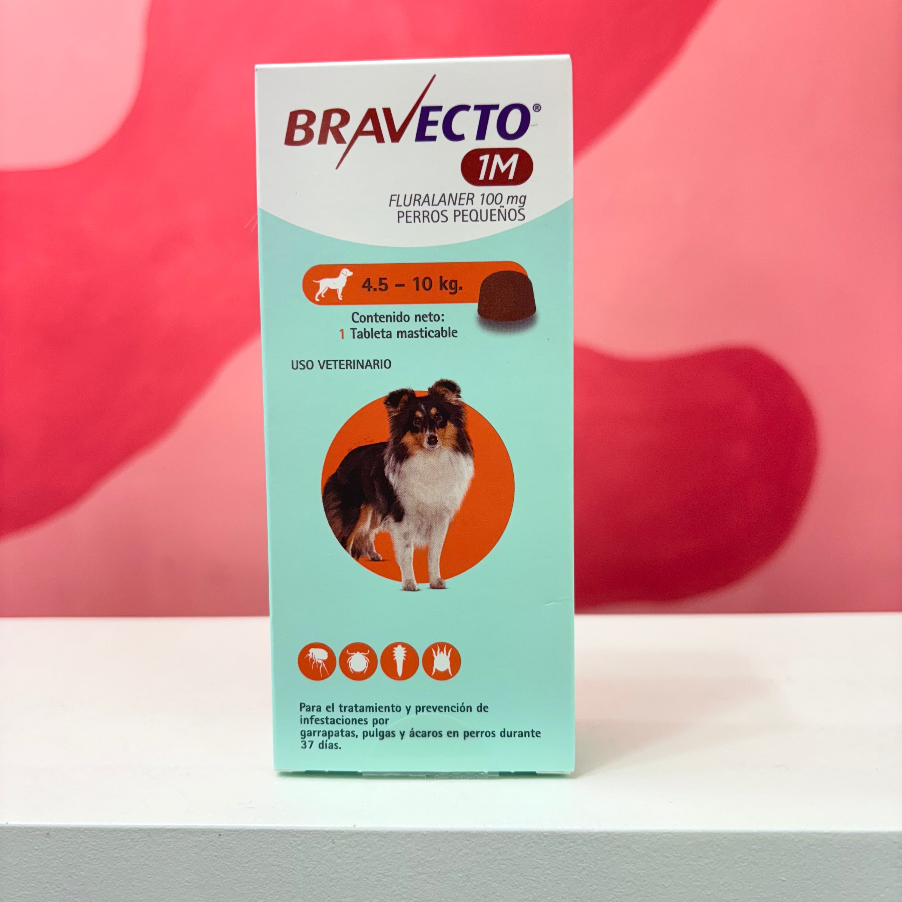 Bravecto Perros pequeños 4.5 - 10 kg. 1M