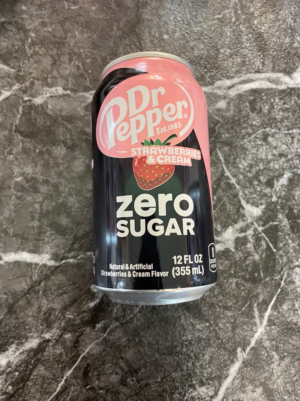 Soda Zero Dr Pepper Strawberries & cream 355ml