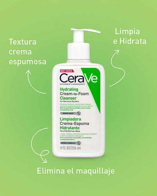 Limpiador Hidratante PARA PIEL NORMAL A SECA CeraVe