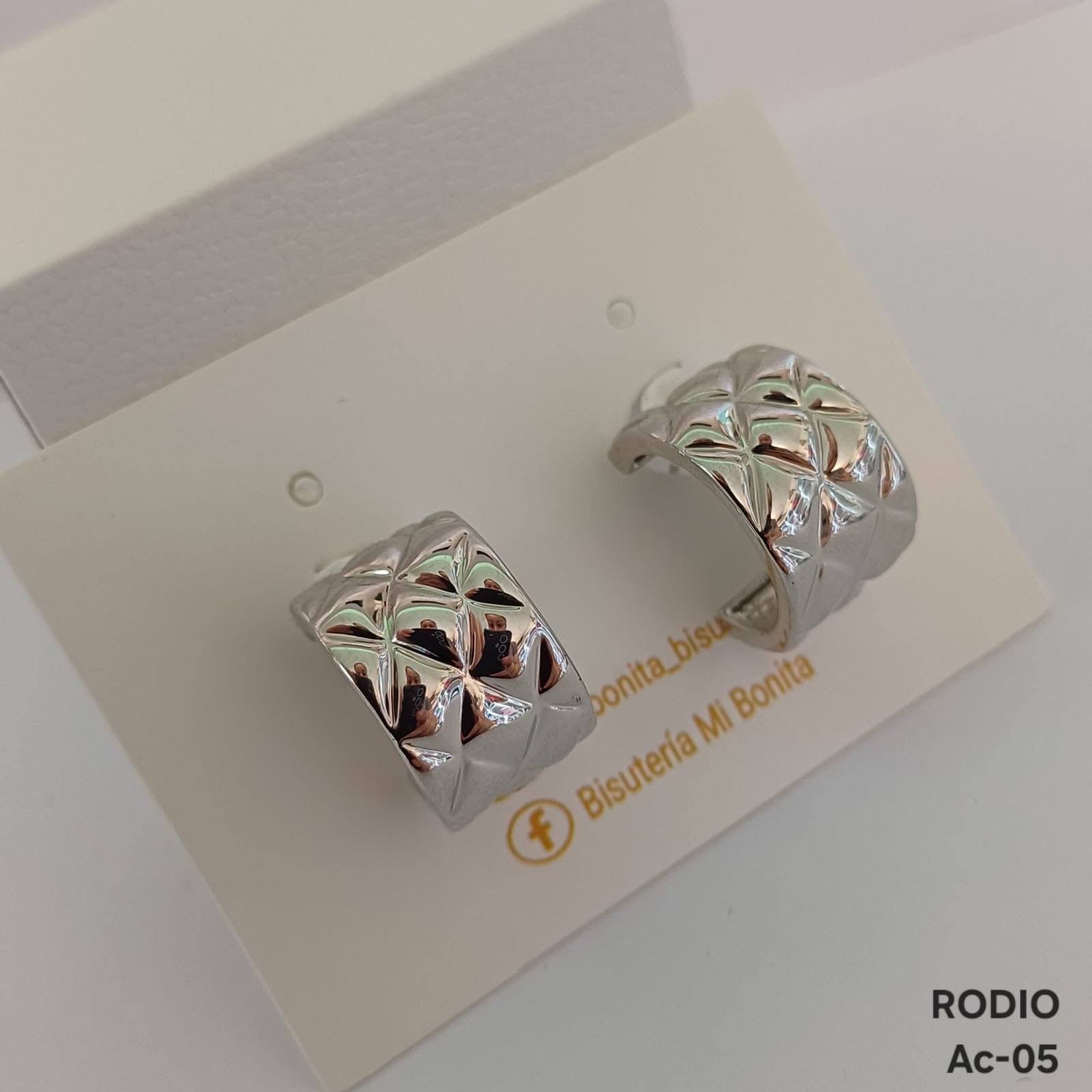 Mb-05 Arracada en rodio