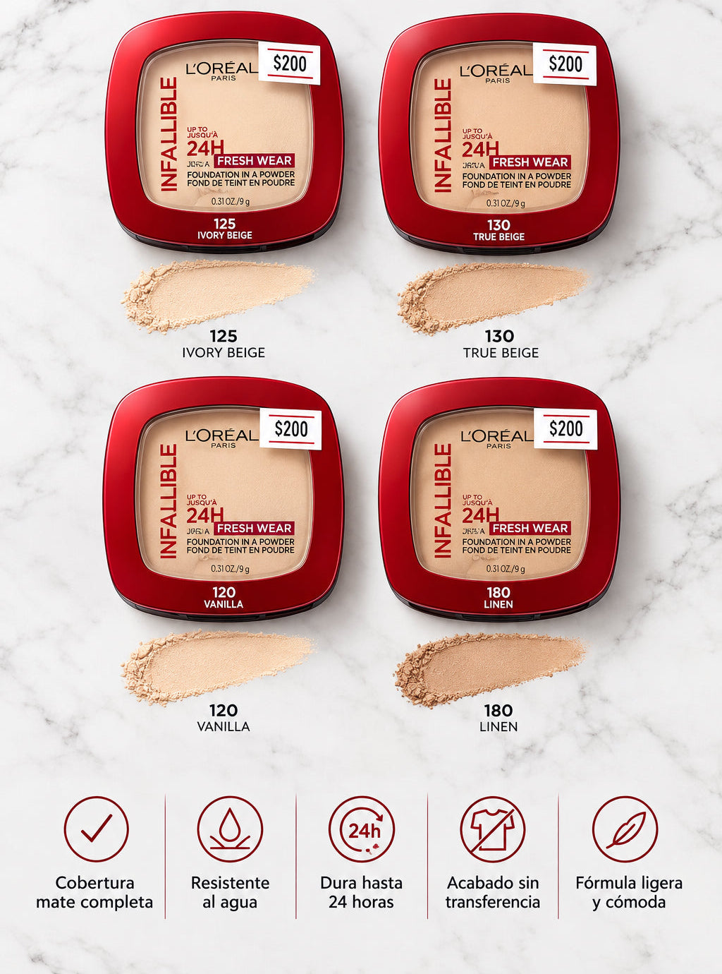 1497 Maquillaje en polvo L'Oréal Infallible