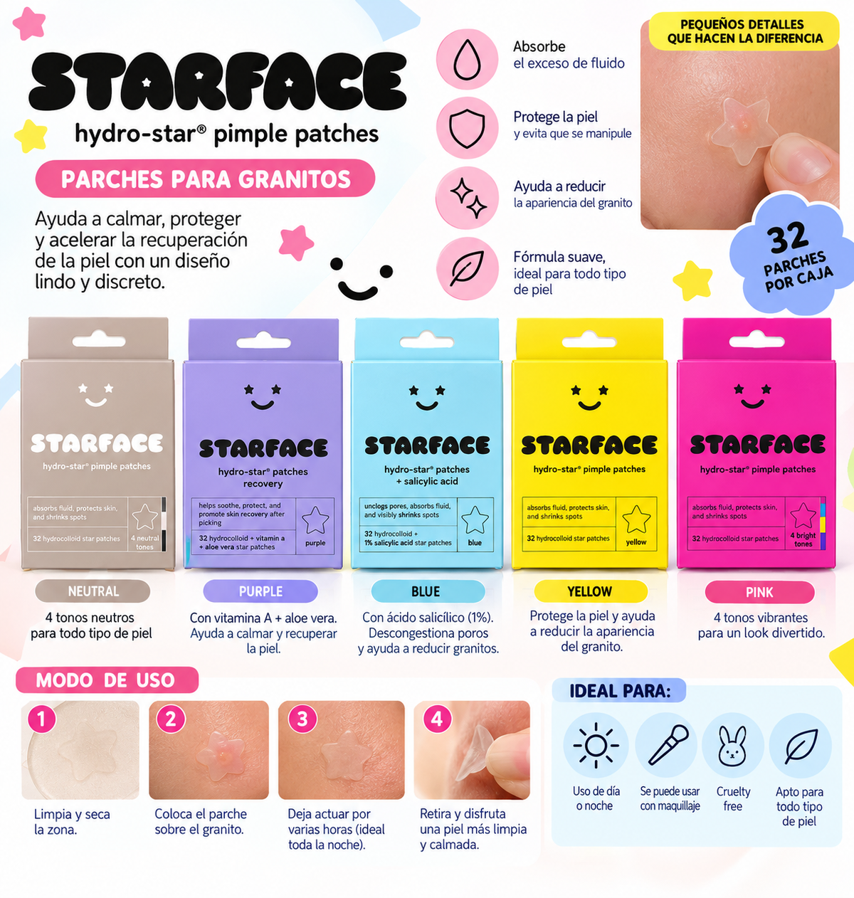 Starface Parches anti acné