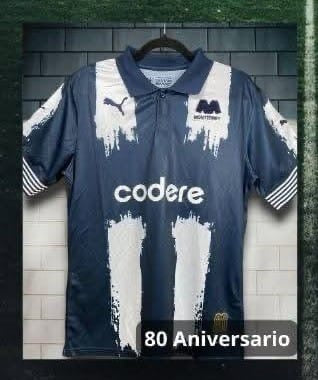 Jersey Rayados 80 Aniversario Manga Corta