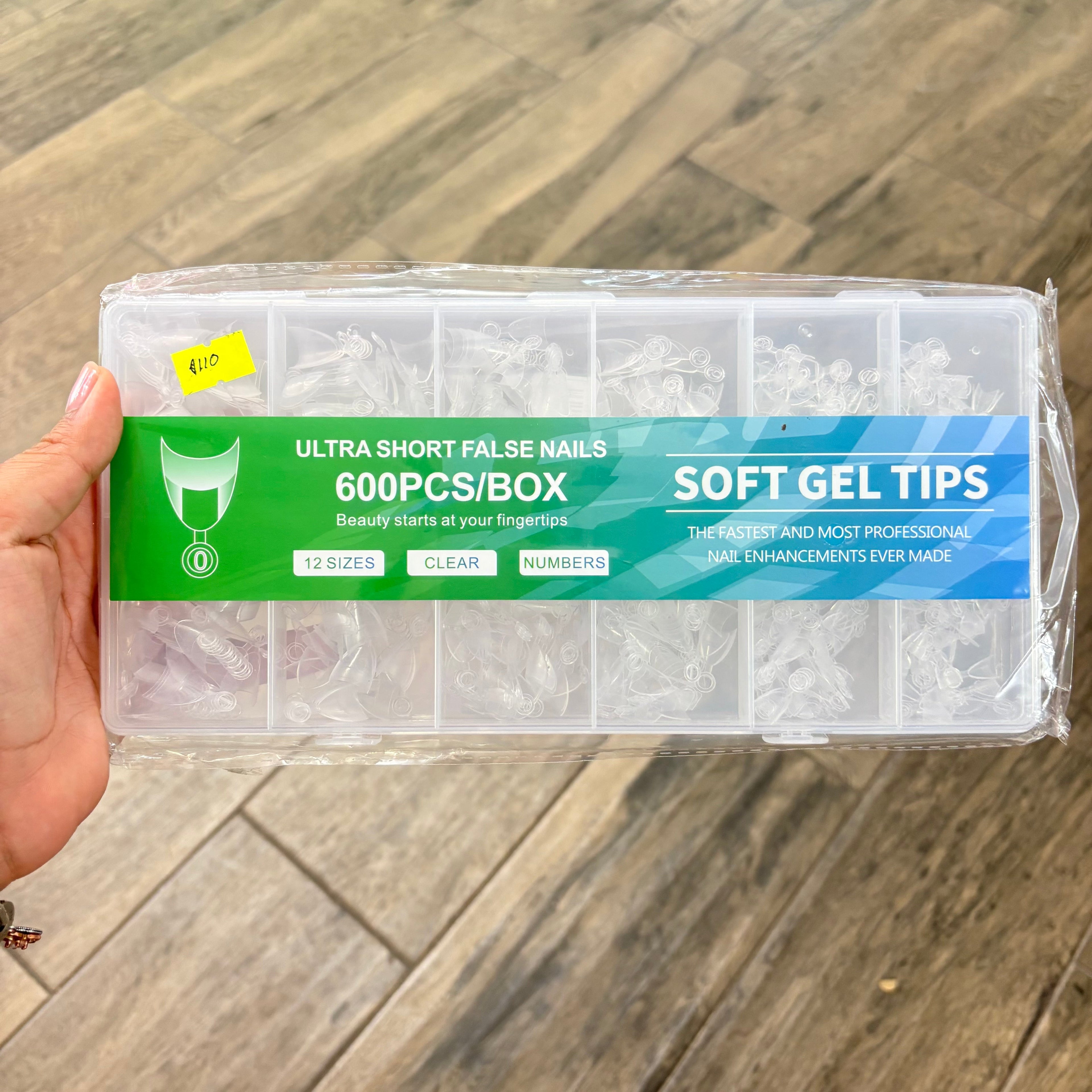 21094 Tips Soft Gel Ultra Short Caja con  600pcs