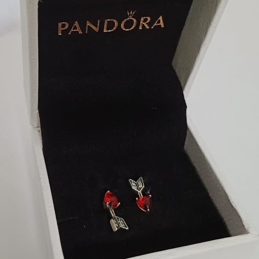 Mb-67 Aretes dupe PANDORA plata 925 Incluye caja