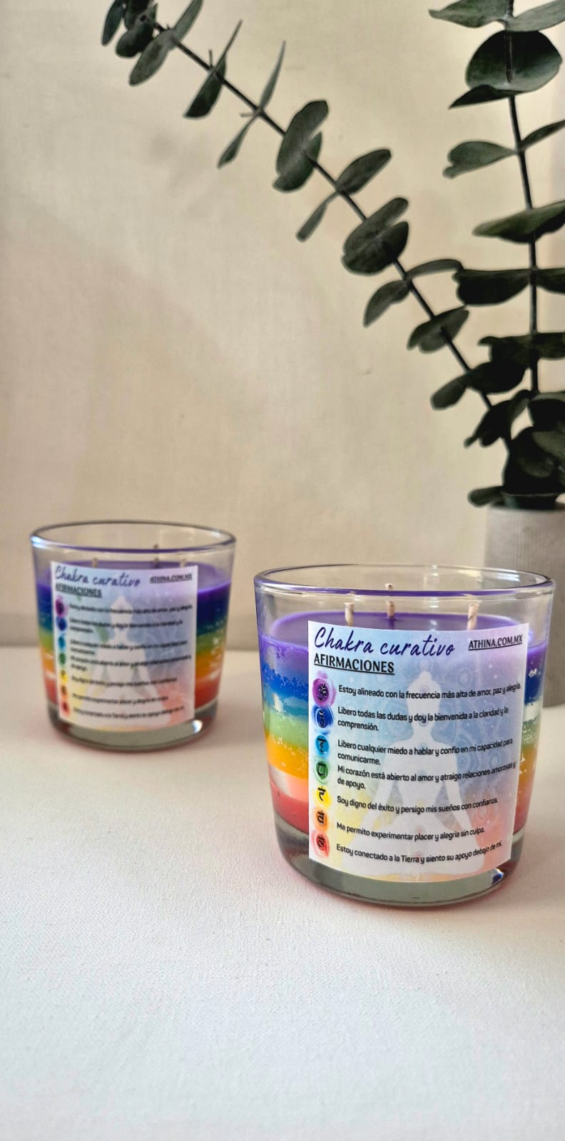Vela de los 7 shakras Aroma Coco-Vainilla
