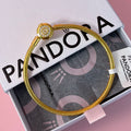 P21 Brazalete estilo Pandora Incluye caja. Material: Baño de plata.