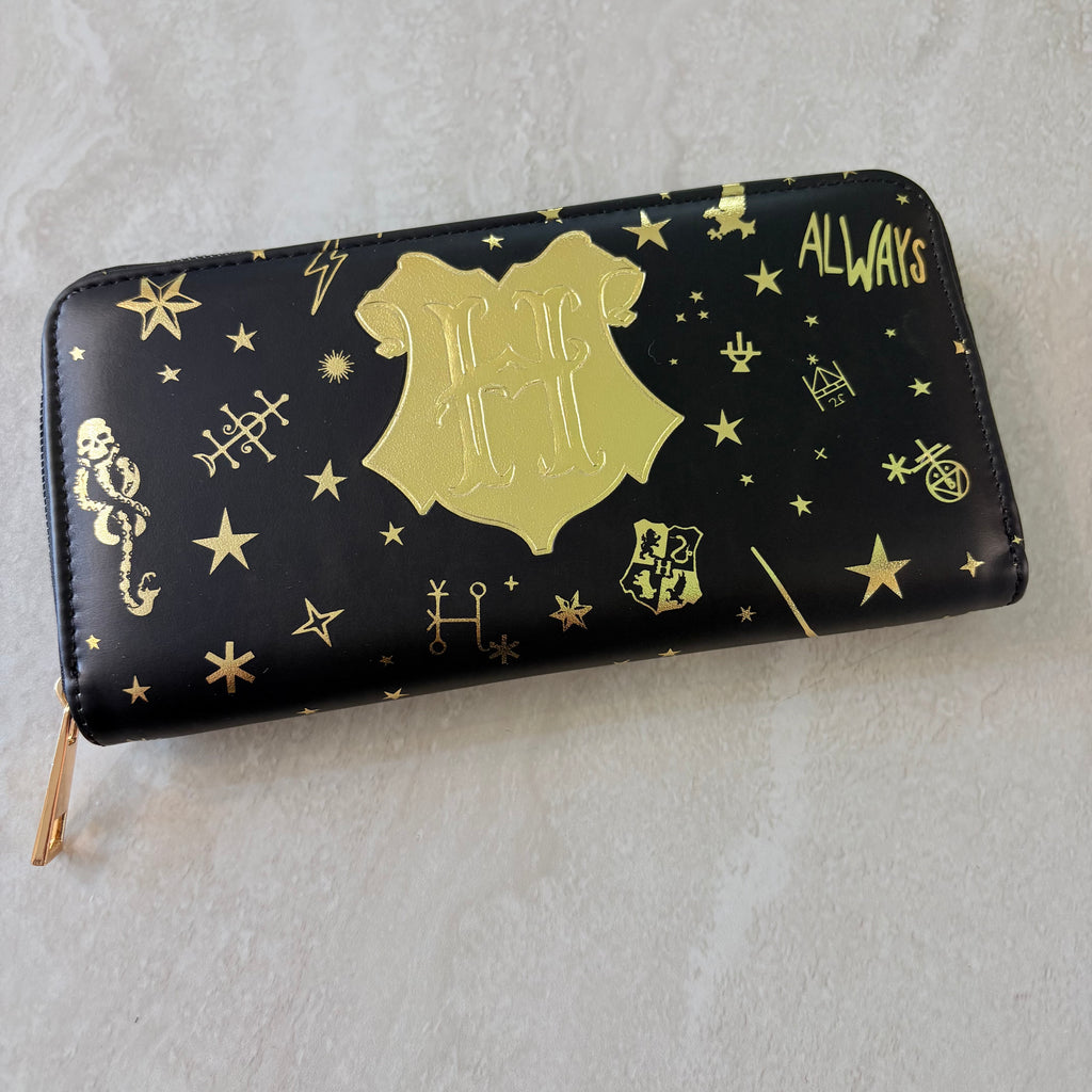 Cartera HP Negra con dorado escu