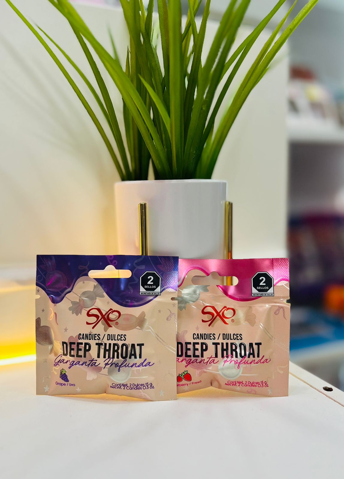 25078 Dulce Garganta Profunda Contiene 2 piezas