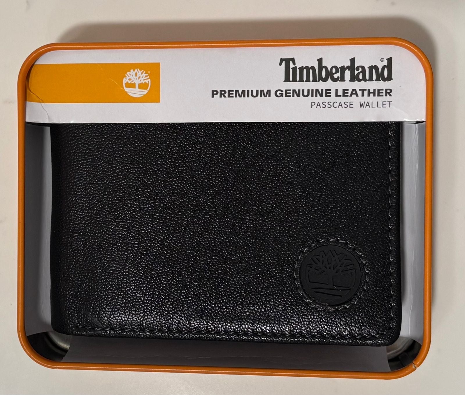 Cartera Timberland negra/cafe (interior) caballero