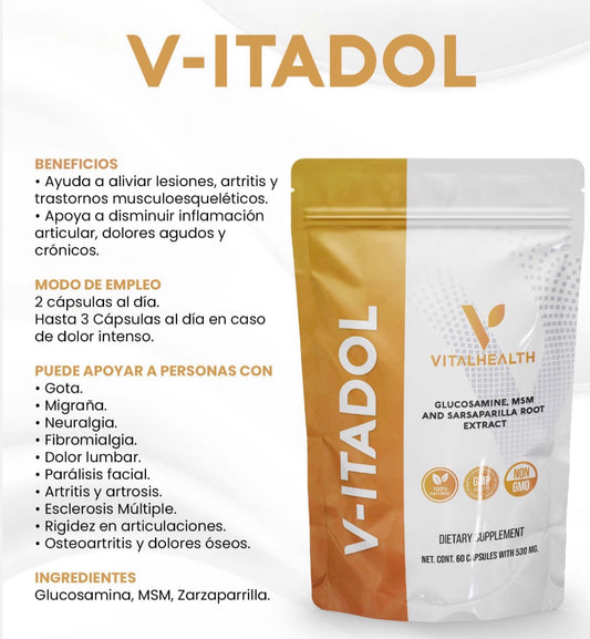 VITADOL - Suplemento para articulaciones y dolor lumbar